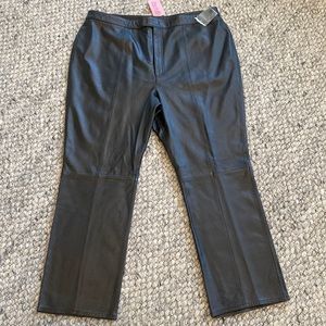 Garson Black Leather Pant.